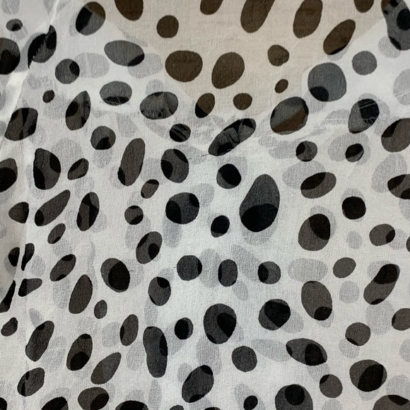 🍁Silk Chiffon 3/4 Bell Sleeve Pussybow Top - Picture 6 of 8